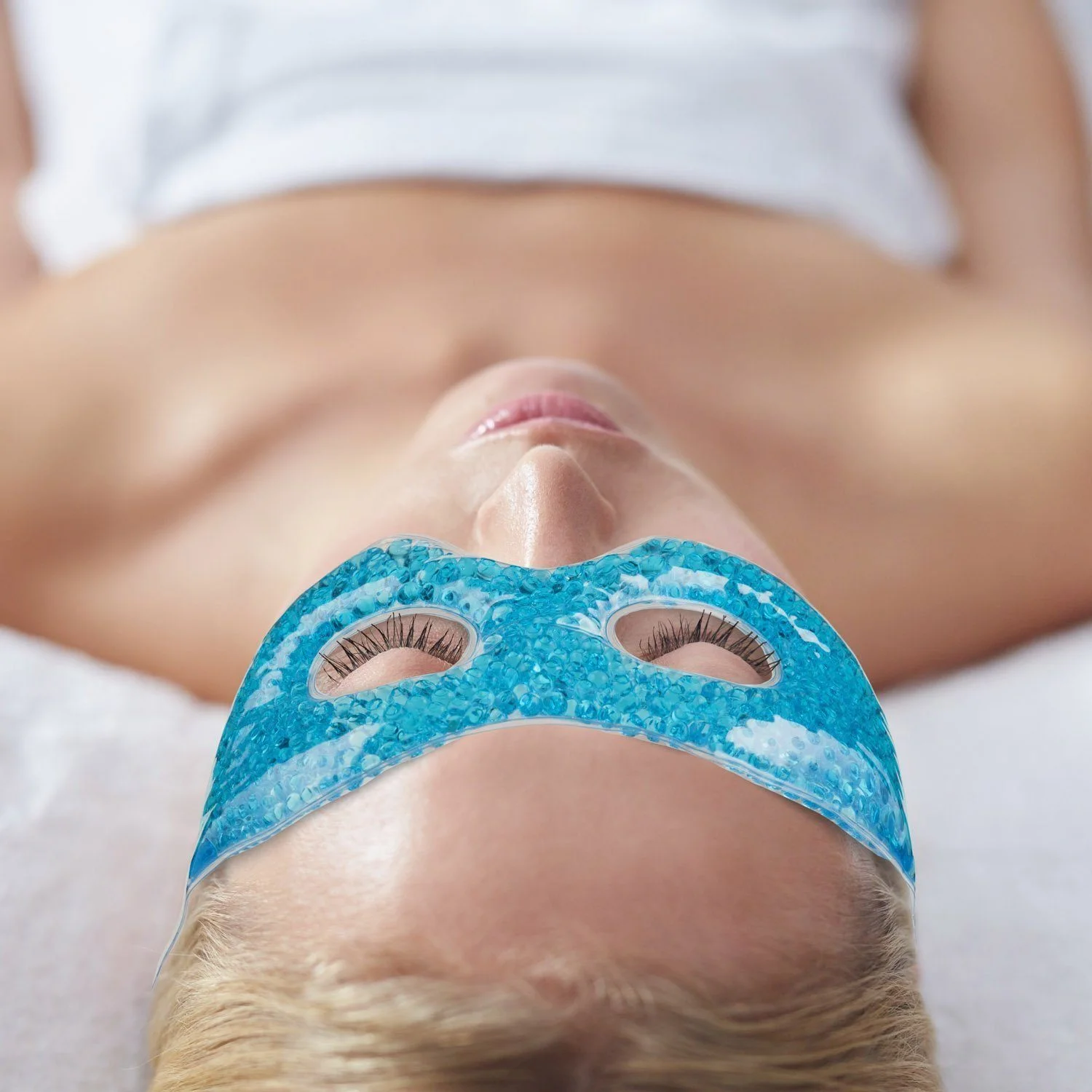 Gel-Gesichtsmaske für Kälte- & Wärmetherapie – Kühlende Wellnessmaske